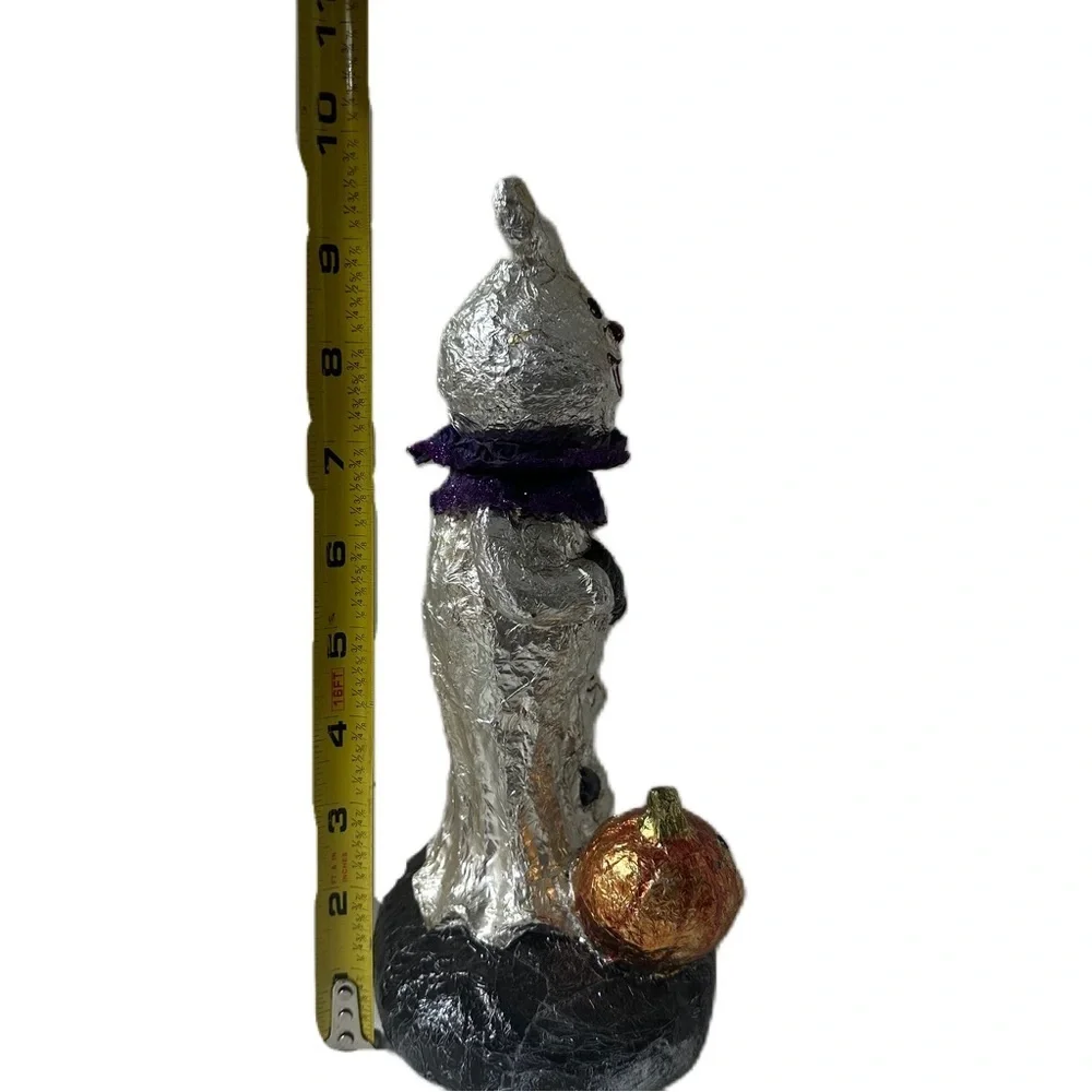 Halloween Ghost Foil Figurine and Pumpkins  Vintage Decor - Picture 11 of 15